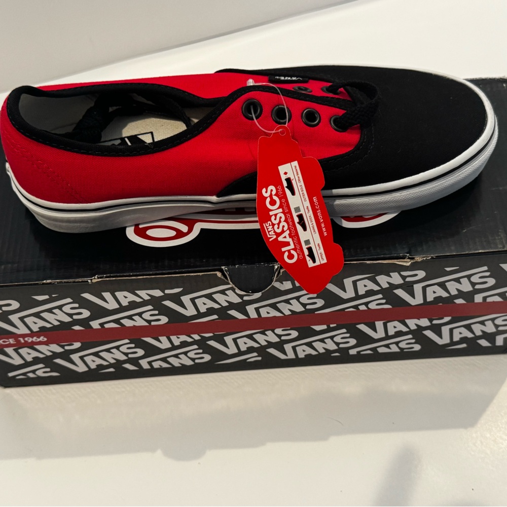 Vans shoes NEW with tags black and red